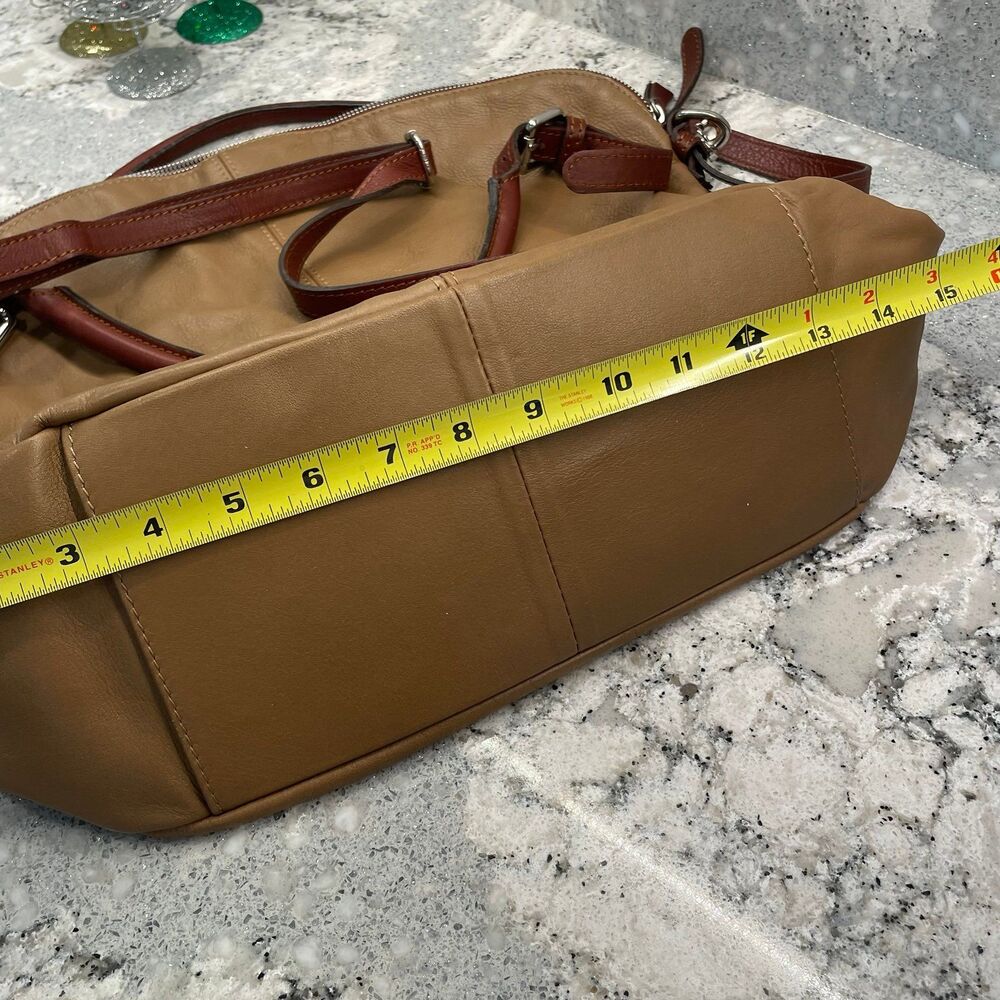 Prodotto Artigianale Vera Pelle Toro Firenze Italian Leather Shoulder Bag Purse - Picture 9 of 11